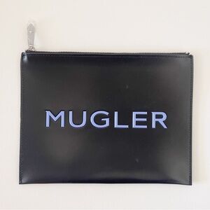 Mugler Perfume Bag Cosmetic Case Make Up Travel Luxury Black New